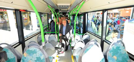 Autobús híbrido en Torrejón de Ardoz