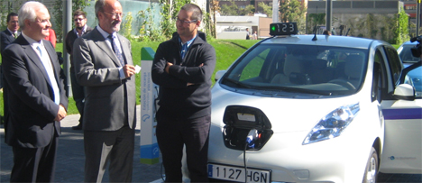 Recarga del taxi eléctrico en Valladolid