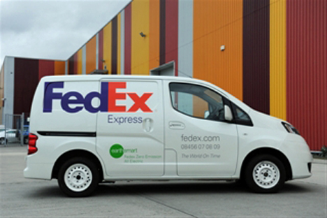 Vehiculo electrico para el reparto de Fedex