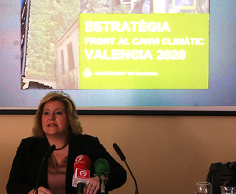 María Angels Ramón-Llin, concejala delegada de Calidad Medioambiental, Energías Renovables, Cambio Climático y Ciclo Integral del Agua.
