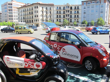 Vehículos eléctricos de Car Sharing Navarra