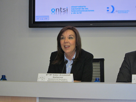 María Ester Arizmendi, Directora General de Modernización Administrativa, Procedimientos e Implantación de Administración Electrónica.