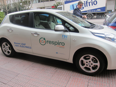 Vehículo Eléctrico para Car Sharing implantado en NH Eurobuilding