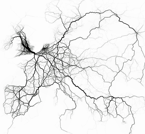 Proyecto que utiliza los mensajes publicados en Twitter (geolocalizados) para medir el tráfico, de manera que se puedan optimizar las redes de transporte y establecer dónde podrían ser necesarias nuevas rutas.