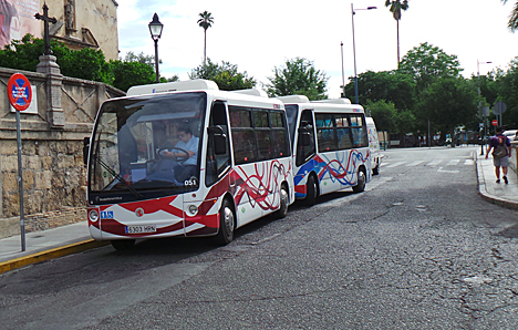 Autobuses 100% eléctricos para tranporte público entre el casco antiguo y el resto de la ciudad de Córdoba
