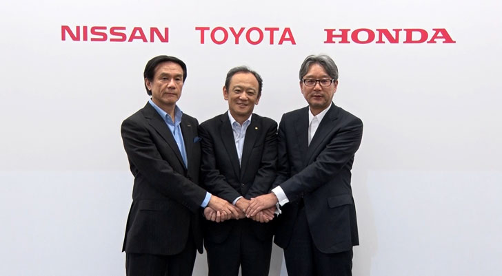 Toyota, Nissan y Honda
