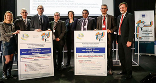 Participantes de la Conferencia Europea de Trasporte