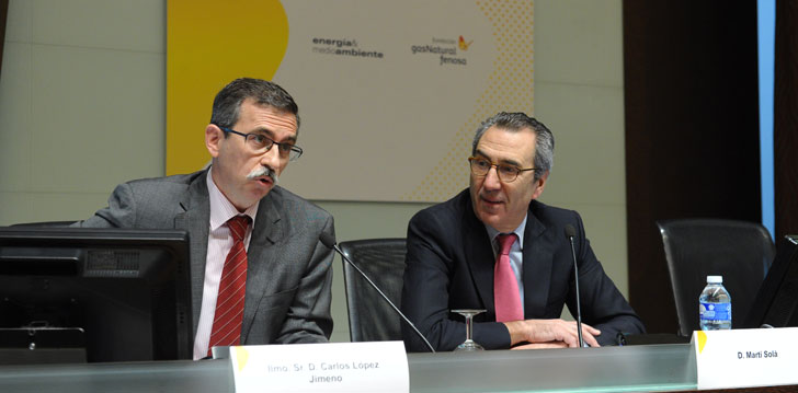 Carlos López Jimeno de la Comunidad de Madrid y Martí Solá de la Fundación Gas Natural Fenosa