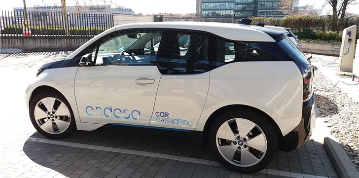 Vehículo eléctrico del servicio car sharing de Endesa
