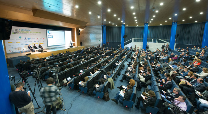 Vista general del auditorio del II Congreso Ciudades Inteligentes