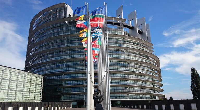 Sede del Parlamento Europeo en Estrasburgo donde se ha aprobado la normativa sobre Accesibilidad en páginas web y aplicaciones de la Administración Pública en toda Europa