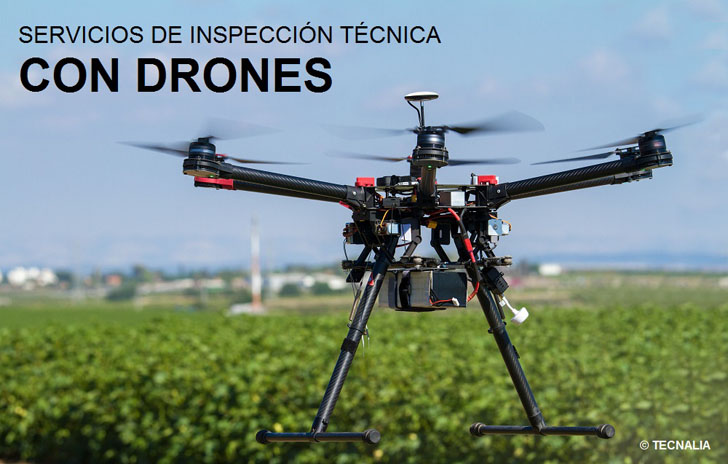 Uno de los drones utilizados por la Fundación Tecnalia