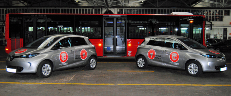 Dos vehículos eléctricos y dos sistemas de recarga inteligentes se han incorporado a la Compañía de Tranvía de A Coruña