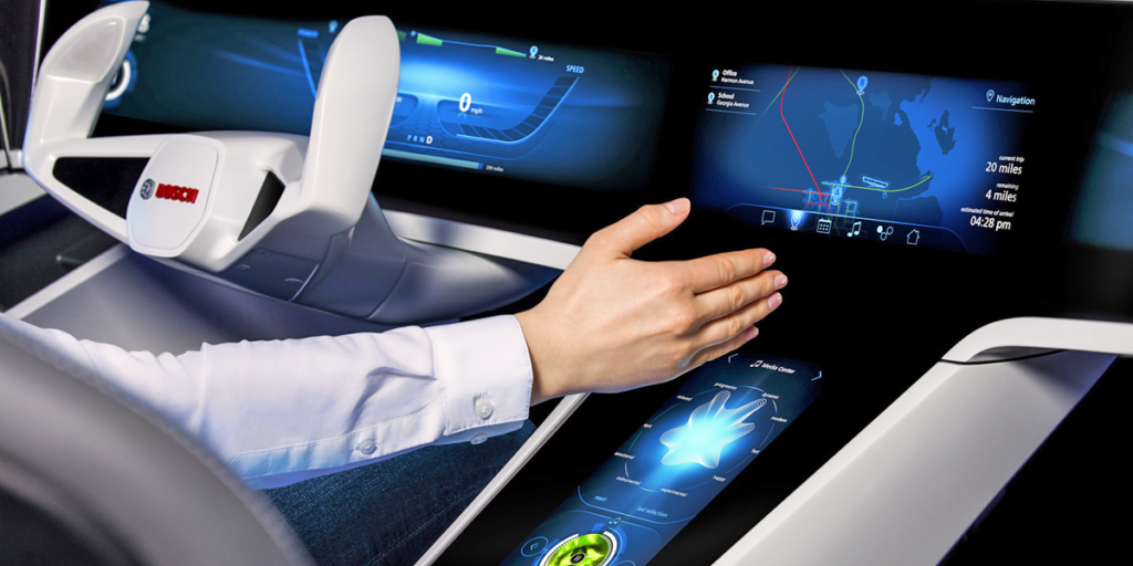 Bosch presentó en Las Vegas su idea de coche inteligente que se conecta con la Smart City.