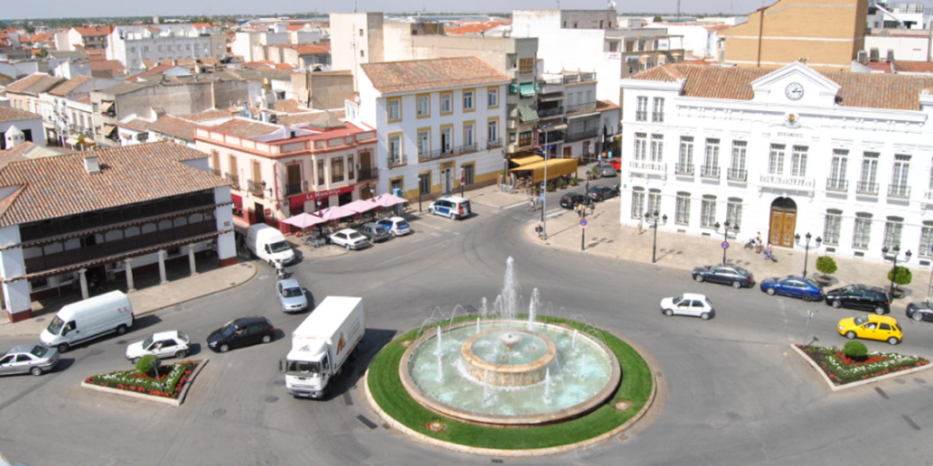 Plaza de España de Tomelloso, cuya Estrategia DUSI será financiada con 5 millones de euros.