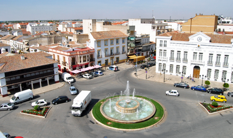 Plaza de España de Tomelloso, cuya Estrategia DUSI será financiada con 5 millones de euros.