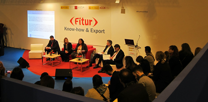 Cinco ponentes de la conferencia ‘¿Por qué el turismo es importante para el desarrollo?’ en Fitur.