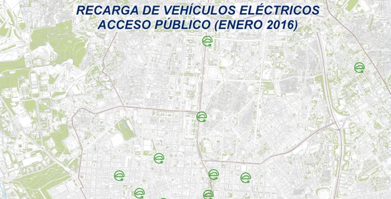 El Ayuntamiento de Madrid planea aumentar el número de puntos de recarga de vehículos eléctricos y disponer de una red con carga rápida y semirrápida para 2020.