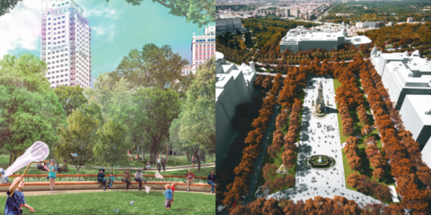 Dos proyectos finalistas para la remodelación de Plaza de España