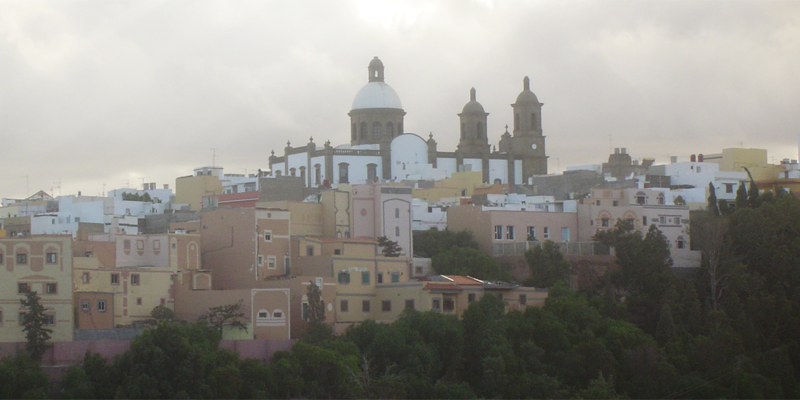 Vista del casco histórico del municipio de Agüimes (Gran Canaria) que se ha unido a la RECI como Municipio amigo, para conocer proyectos de movilidad sostenible y Administración Electrónica de otras ciudades.