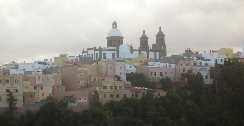 Vista del casco histórico del municipio de Agüimes (Gran Canaria) que se ha unido a la RECI como Municipio amigo, para conocer proyectos de movilidad sostenible y Administración Electrónica de otras ciudades.