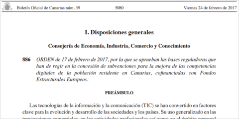 Canarias ofrece ayudas para actividades de mejora de las competencias digitales