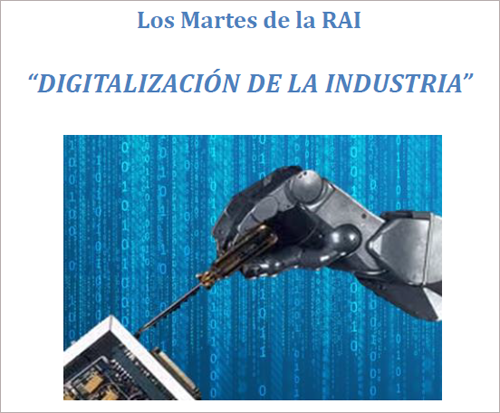 La jornada 'Digitalización de la Industria' se celebrará el próximo 21 de marzo en la sede de la Real Academia de Ingeniería. 