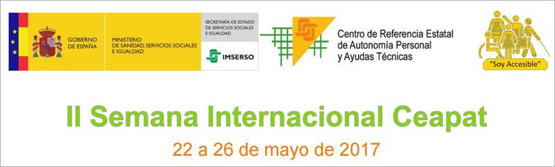 La II Semana Internacional Ceapat se celebra en Madrid del 22 al 26 de mayo bajo el lema 'Soy Accesible'.