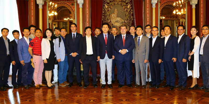 La primera delegación de funcionarios surcoreanos de la ciudad de Pohang, con su alcalde a la cabeza, visitó Bilbao el pasado mes de septiembre.