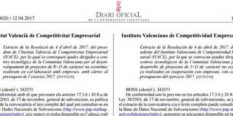 IVACE convoca ayudas por valor de 34,7 millones para empresas e institutos con proyectos de I+D