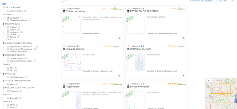 Informaciones de interés accesibles la Infraestructura de Datos Espaciales Municipales (IDE).