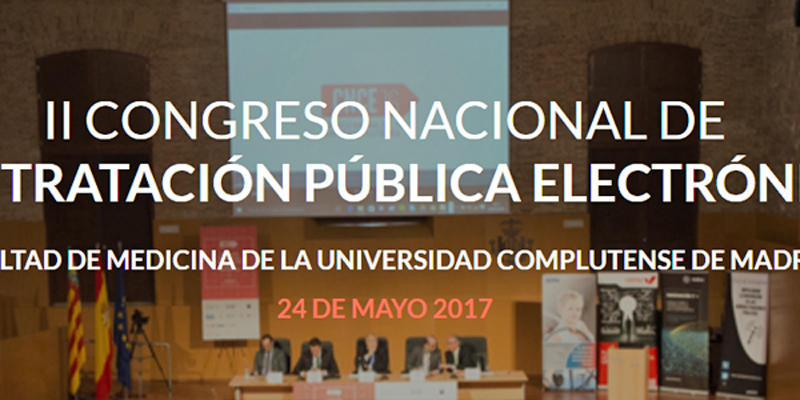 El II Congreso Nacional de Contratación Pública Electrónica se celebrará el 24 de mayo en Madrid.