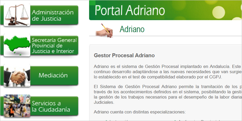 El sistema de digitalización Adriano unificará la gestión procesal de la Administración de Justicia de Andalucía.