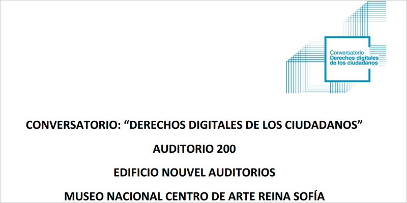 El Conversatorio sobre Derechos Digitales de los Ciudadanos, organizado por el ONTSI de Red.es, tiene lugar este mismo martes, 30 de mayo, en Madrid.