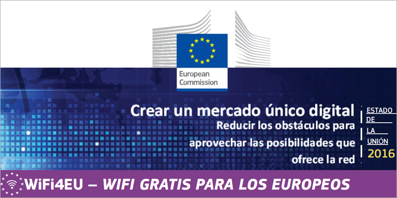 Entre 6.000 y 8.000 municipios de toda la Unión Europea podrán disponer de puntos de acceso wifi gratuito instalados a través de la iniciativa WiFi4EU.