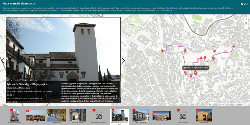Granada quiere ser destino turístico inteligente y el proyecto también contempla este punto sugiriendo rutas por la ciudad con información y fotografías sobre los puntos más interesantes.