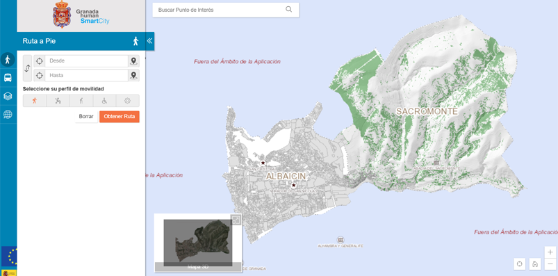 Con el proyecto 'Granada Human Smart City' se han mejorado los datos geográficos del Albaicín y Sacromonte.