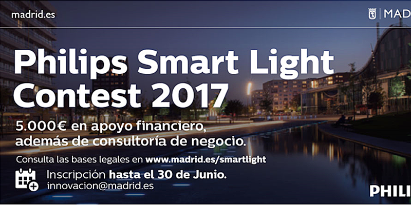 El encuentro sobre iluminación conectada, gestión de la ciudad y emprendimiento bajo el título 'Philips Smart Light Contest 2017 - Cuando la luz habla', se celebrará el 13 de junio.