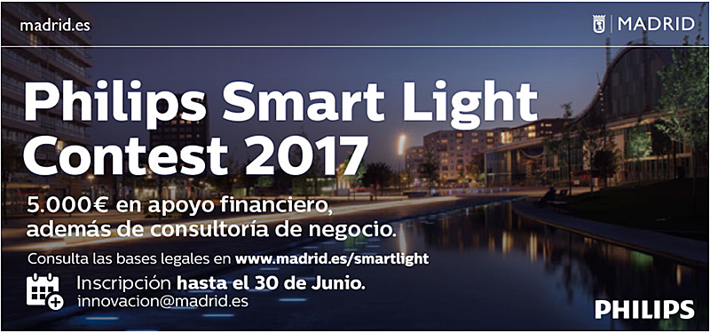 El encuentro sobre iluminación conectada, gestión de la ciudad y emprendimiento bajo el título 'Philips Smart Light Contest 2017 - Cuando la luz habla', se celebrará el 13 de junio.