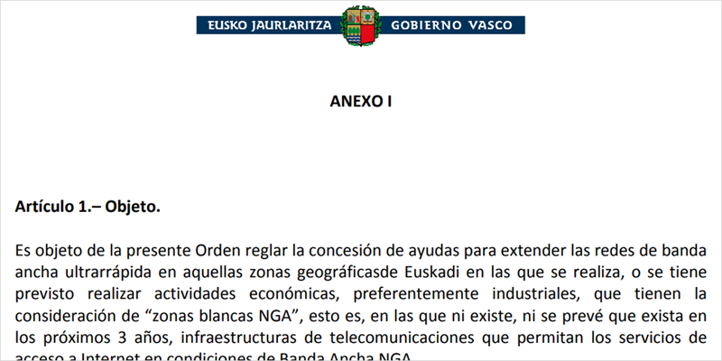 Las ayudas para extender la banda ancha en polígonos empresariales catalogados como 'zonas blancas NGA' pueden solicitarse hasta el 8 de agosto.