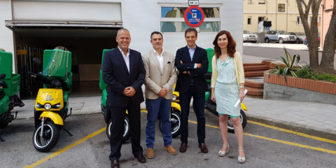 Correos suma seis motos eléctricas al reparto en Santander