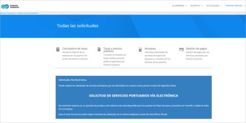 La Administración Electrónica llega a la gestión de Puertos de Canarias