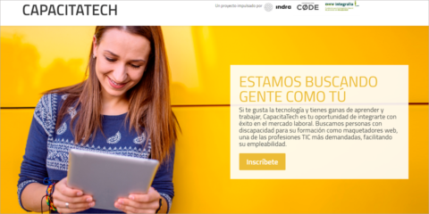 Formación en tecnología para personas con discapacidad a través de CapacitaTech