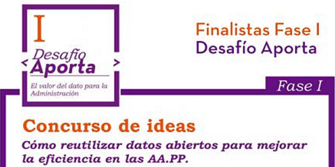 Diez ideas finalistas en el I Desafío Aporta sobre Datos Abiertos y su Reutilización