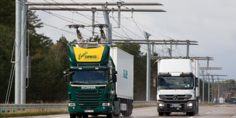 Alemania incorporará 10 km de autopista eléctrica para el transporte de mercancías