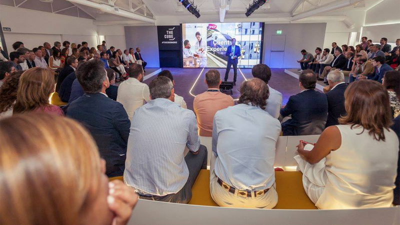 El nuevo espacio de innovación y emprendimiento TheCube Madrid para startups, corporaciones y estudiantes de IoT se ubica en la calle Rufino González 25. Inauguración del centro.