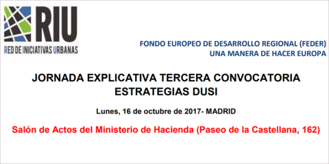 Jornada informativa sobre la tercera convocatoria Estrategias DUSI