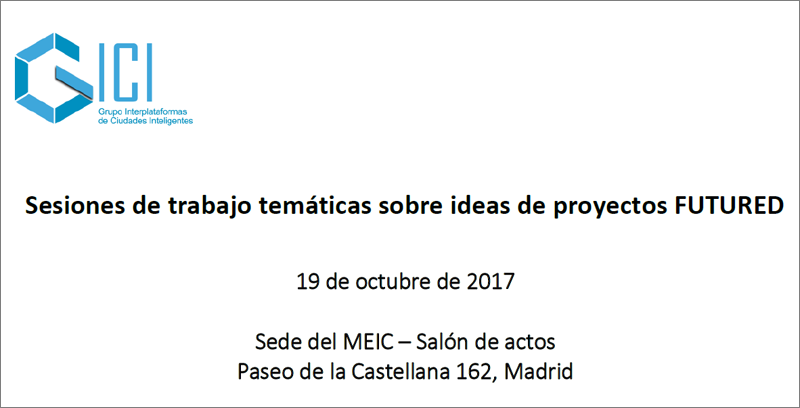 El workshop sobre ideas y proyectos de I+D sobre Ciudades Inteligentes es gratuito y se celebra en Madrid este jueves, 19 de octubre.