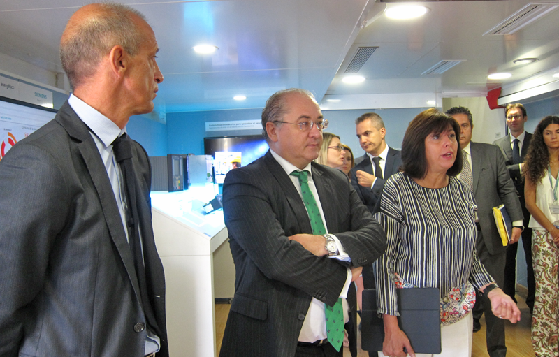 Rosa García, presidenta y CEO de Siemens España, durante la presentación de la muestra itinerante de tecnologías para la smart city.