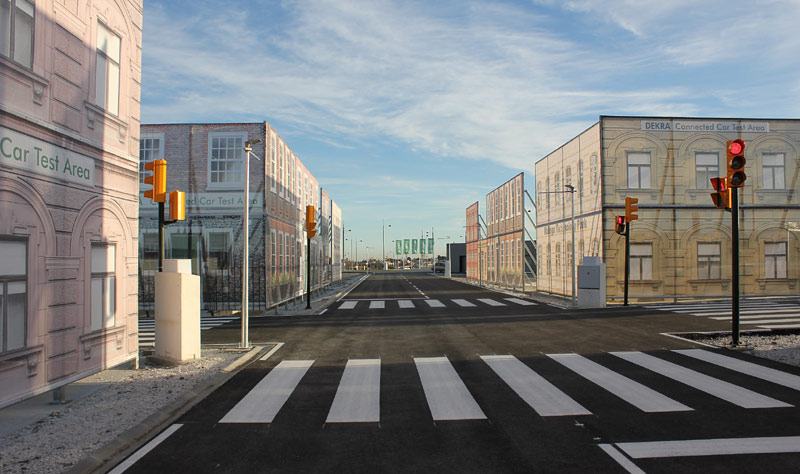 Circuito de ensayos de vehículo conectado y autónomo  inaugurado en el Parque Tecnológico de Andalucía (PTA) de Málaga.
